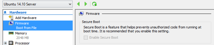 Uncheck Secure Boot